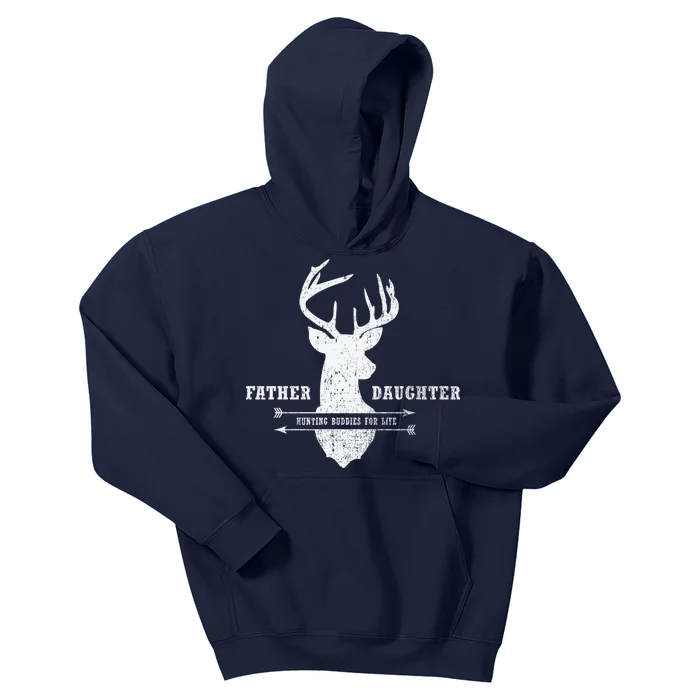 Father Daughter Hunting Kids Hoodie