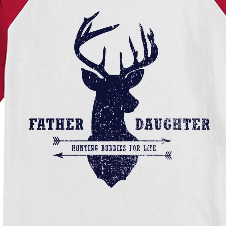 Father Daughter Hunting Kids Colorblock Raglan Jersey