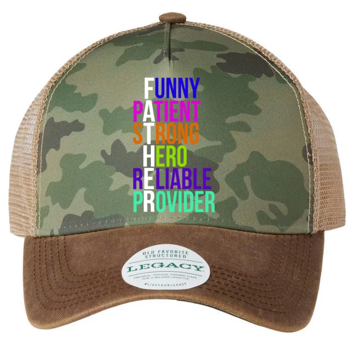 Father Funny Patient Strong Hero Provider Legacy Tie Dye Trucker Hat