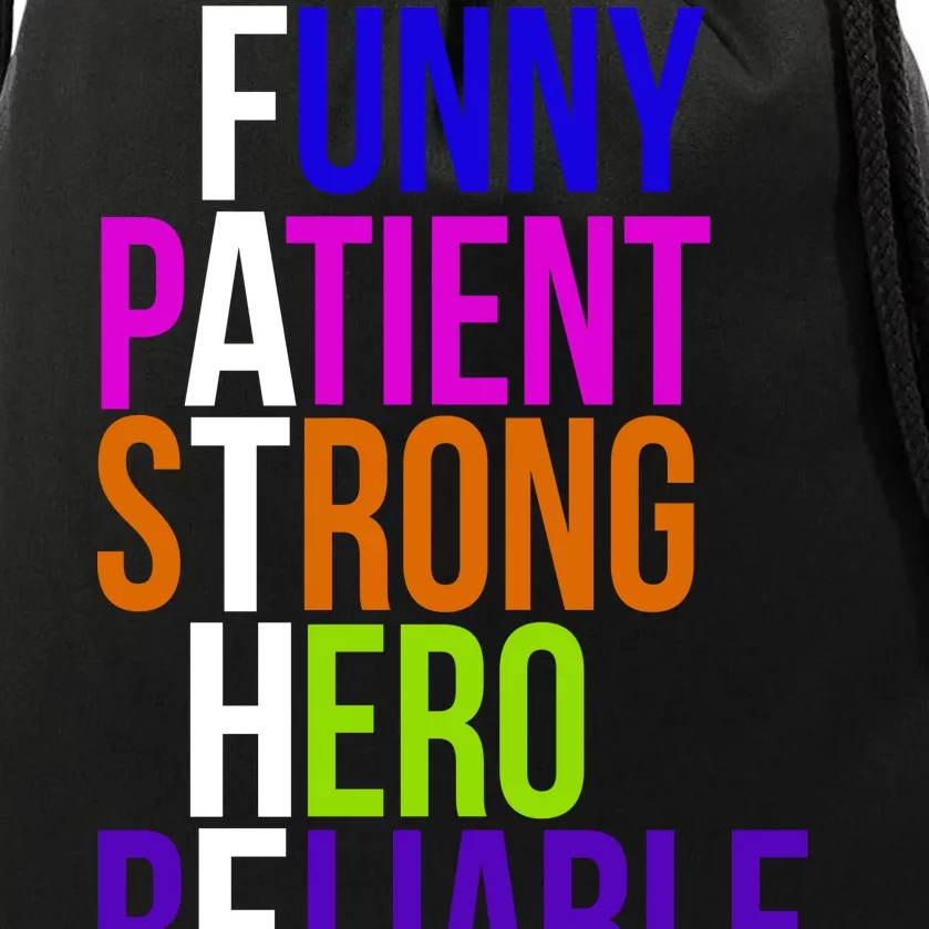 Father Funny Patient Strong Hero Provider Drawstring Bag