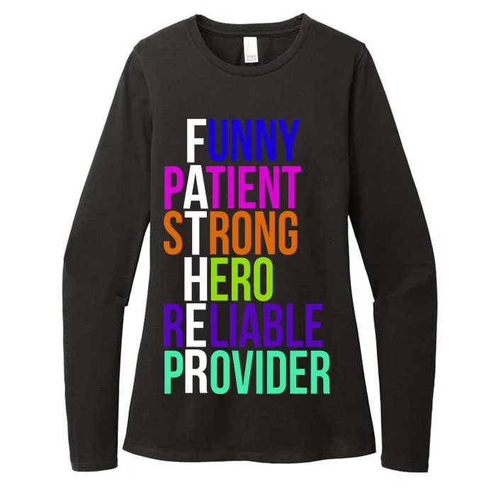 Father Funny Patient Strong Hero Provider Womens CVC Long Sleeve Shirt