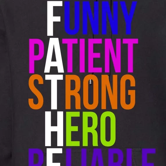 Father Funny Patient Strong Hero Provider Premium Hoodie