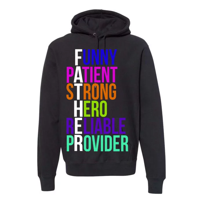 Father Funny Patient Strong Hero Provider Premium Hoodie