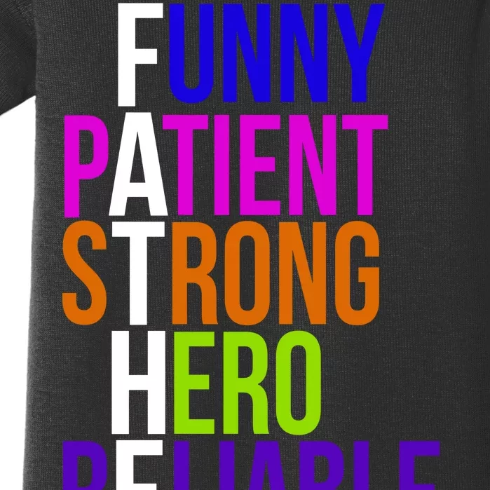 Father Funny Patient Strong Hero Provider Baby Bodysuit