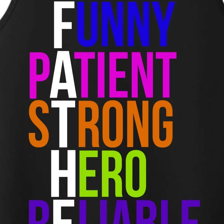 Father Funny Patient Strong Hero Provider Performance Tank