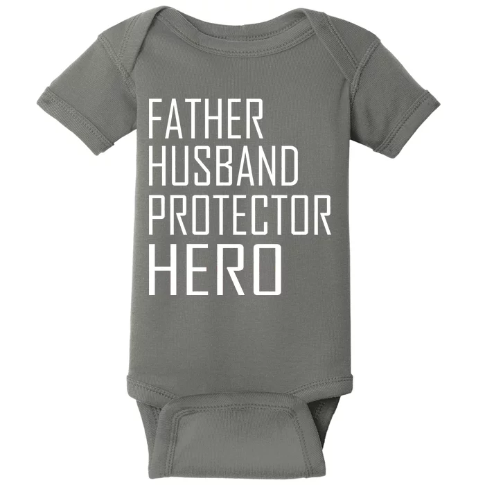 Father Husband Protector Hero Baby Bodysuit