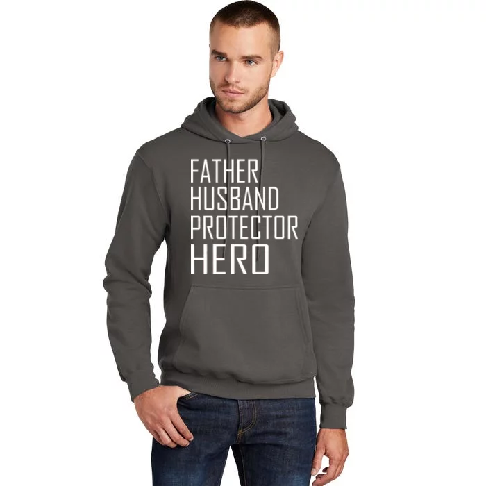 Father Husband Protector Hero Tall Hoodie