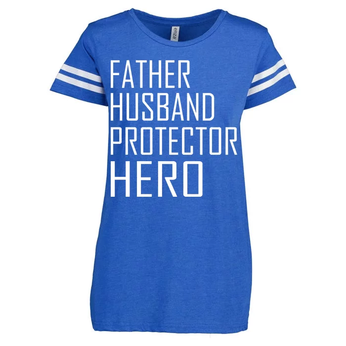 Father Husband Protector Hero Enza Ladies Jersey Football T-Shirt