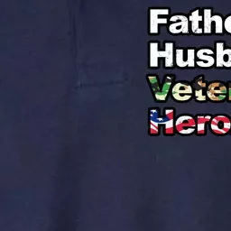 Father Husband Veteran Hero Softstyle Adult Sport Polo