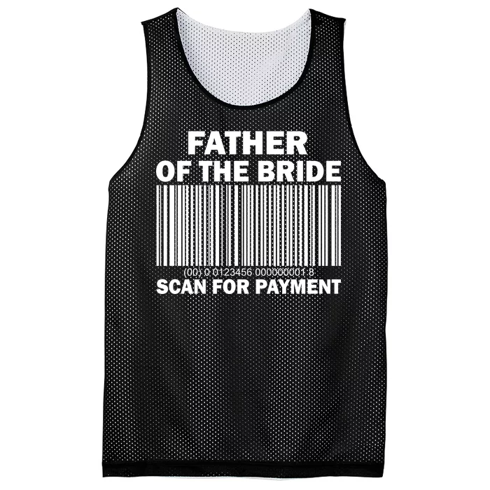 Father Of The Bride Scan For Payment Mesh Reversible Basketball Jersey Tank