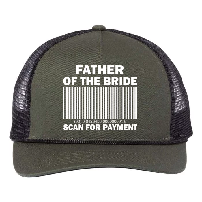 Father Of The Bride Scan For Payment Retro Rope Trucker Hat Cap