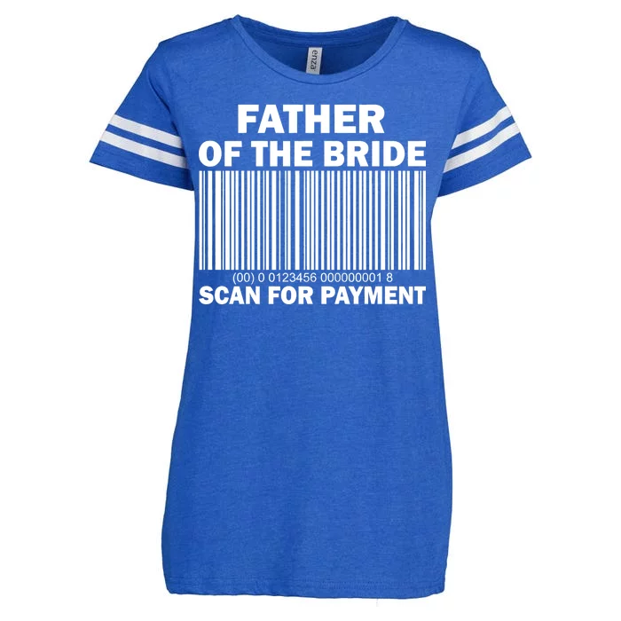 Father Of The Bride Scan For Payment Enza Ladies Jersey Football T-Shirt