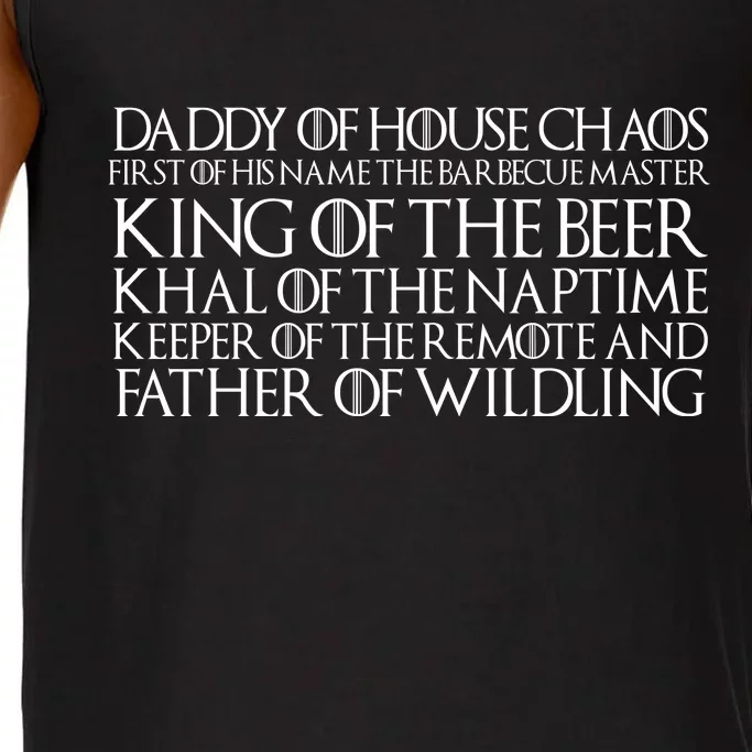 Father Of Wildling Daddy Of House Chaos Comfort Colors® Tank Top