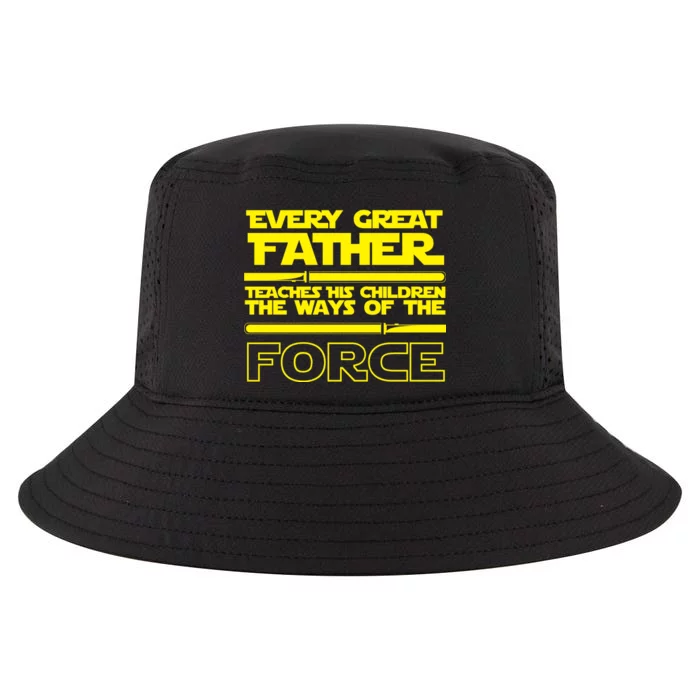 Father Teaches The Ways Of The Force Cool Comfort Performance Bucket Hat