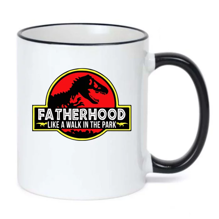 Fatherhood Like A Walk In The Park Black Color Changing Mug