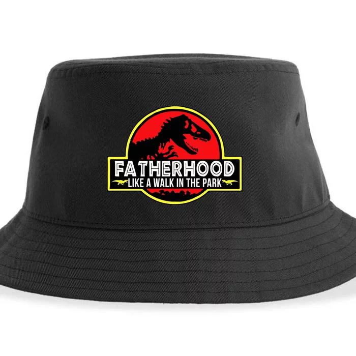 Fatherhood Like A Walk In The Park Sustainable Bucket Hat