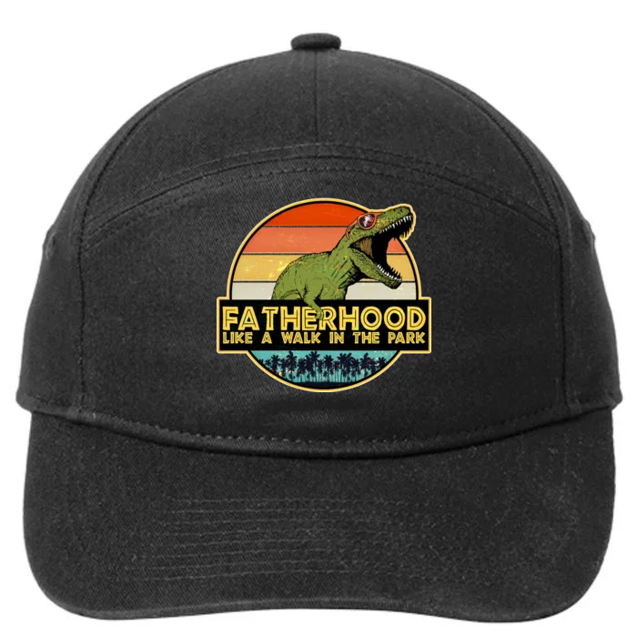 Fatherhood Like a Walk In The Park Fathers Day 7-Panel Snapback Hat