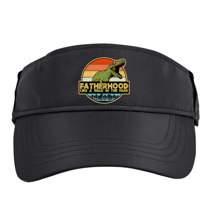 Fatherhood Like a Walk In The Park Fathers Day Adult Drive Performance Visor