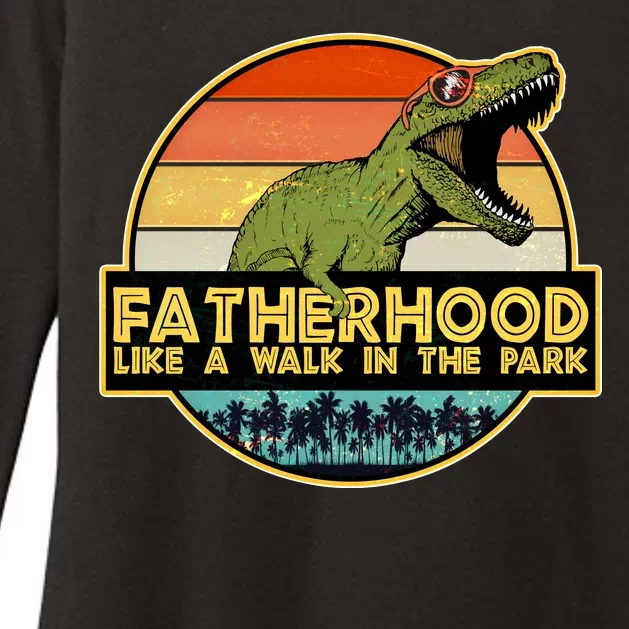 Fatherhood Like a Walk In The Park Fathers Day Womens CVC Long Sleeve Shirt