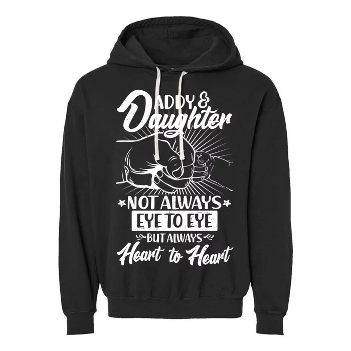 Father's Day Daddy & Daughter Fist Bump Garment-Dyed Fleece Hoodie