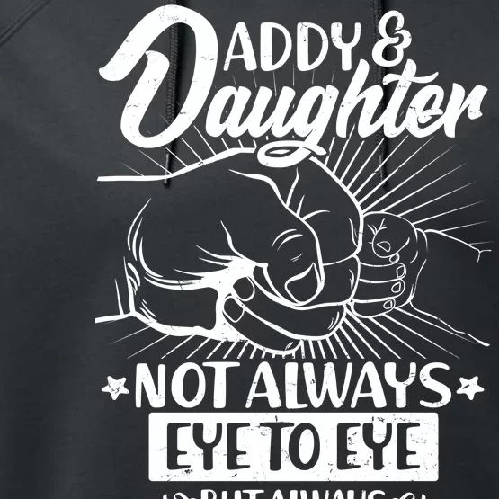 Father's Day Daddy & Daughter Fist Bump Performance Fleece Hoodie