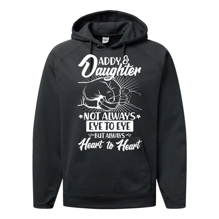 Father's Day Daddy & Daughter Fist Bump Performance Fleece Hoodie