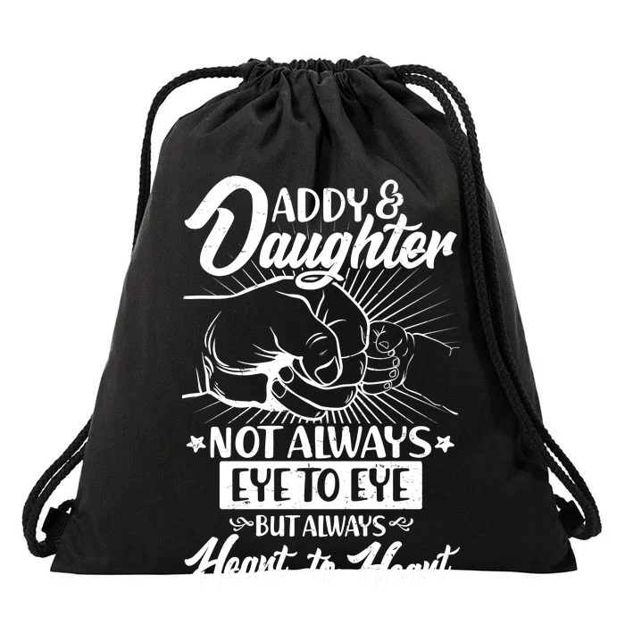 Father's Day Daddy & Daughter Fist Bump Drawstring Bag