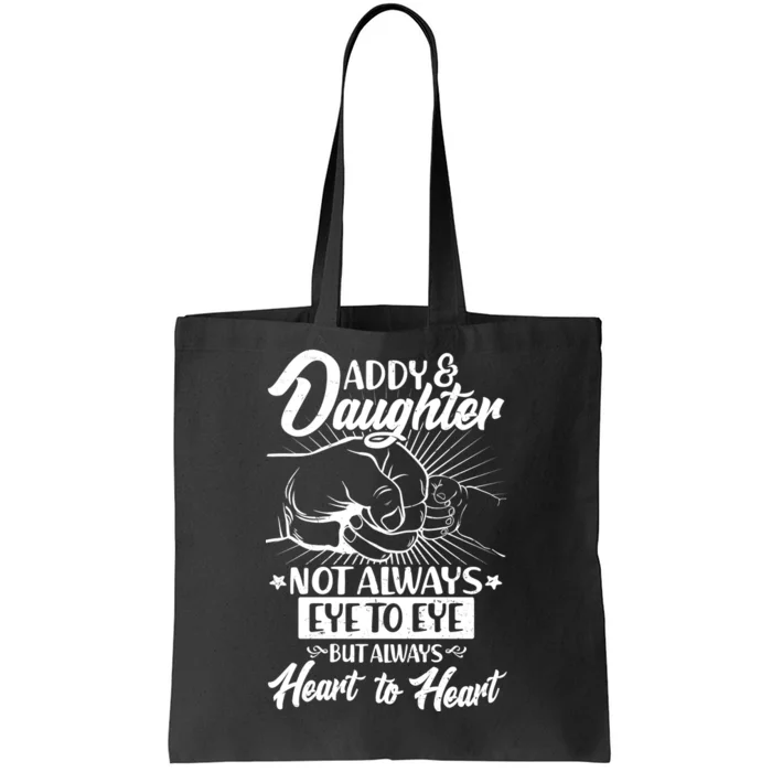 Father's Day Daddy & Daughter Fist Bump Tote Bag