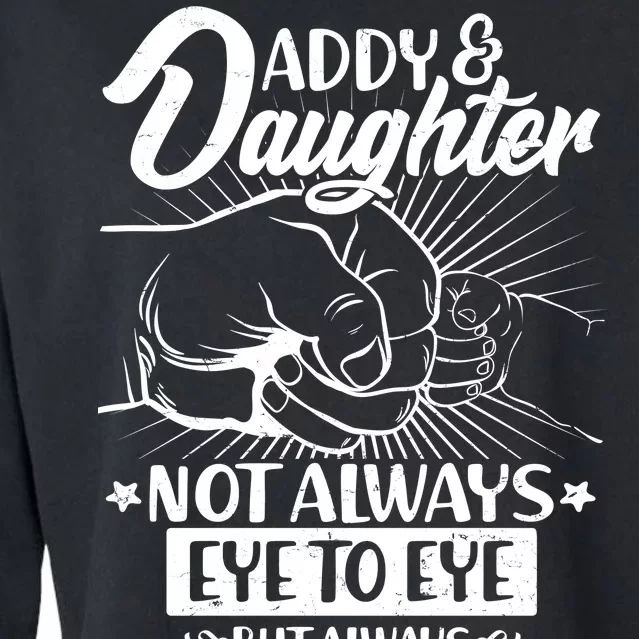 Father's Day Daddy & Daughter Fist Bump Cropped Pullover Crew