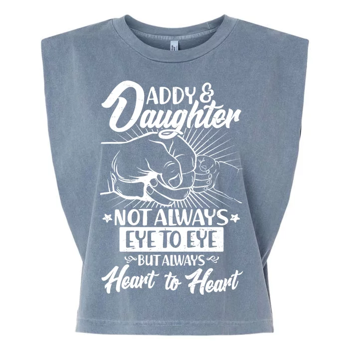 Father's Day Daddy & Daughter Fist Bump Garment-Dyed Women's Muscle Tee