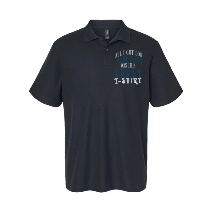 Fathers Day Lousy Softstyle Adult Sport Polo