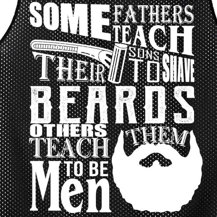 Fathers Teach Sons To Be Men Mesh Reversible Basketball Jersey Tank