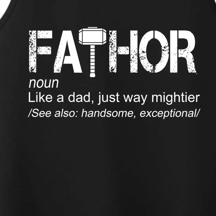 Fathor Like Dad Just Way Mightier Hero Performance Tank