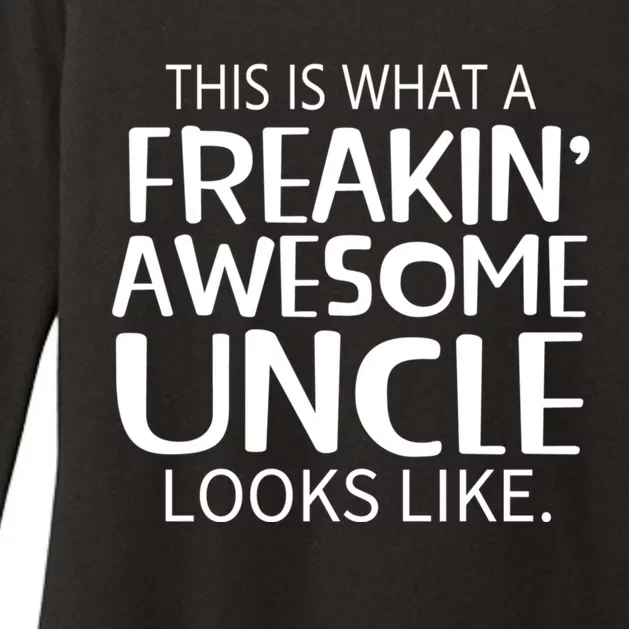 Freakin Awesome Uncle Looks Like Gift For Uncles Womens CVC Long Sleeve Shirt