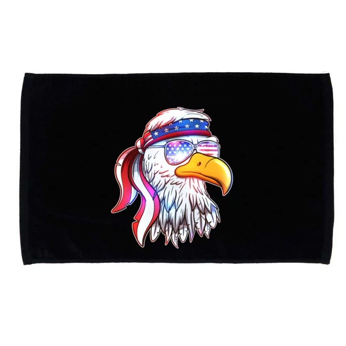 Funny American USA Flag Bandana Eagle Microfiber Hand Towel