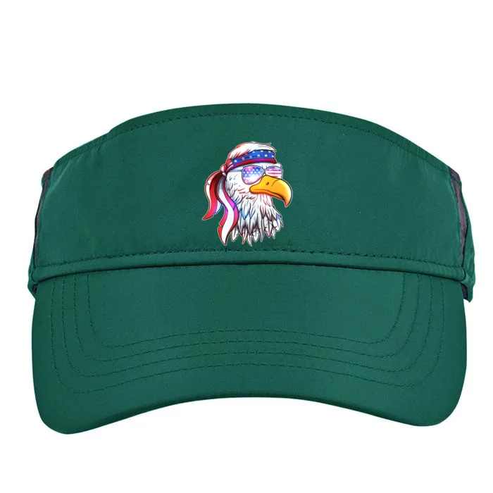 Funny American USA Flag Bandana Eagle Adult Drive Performance Visor