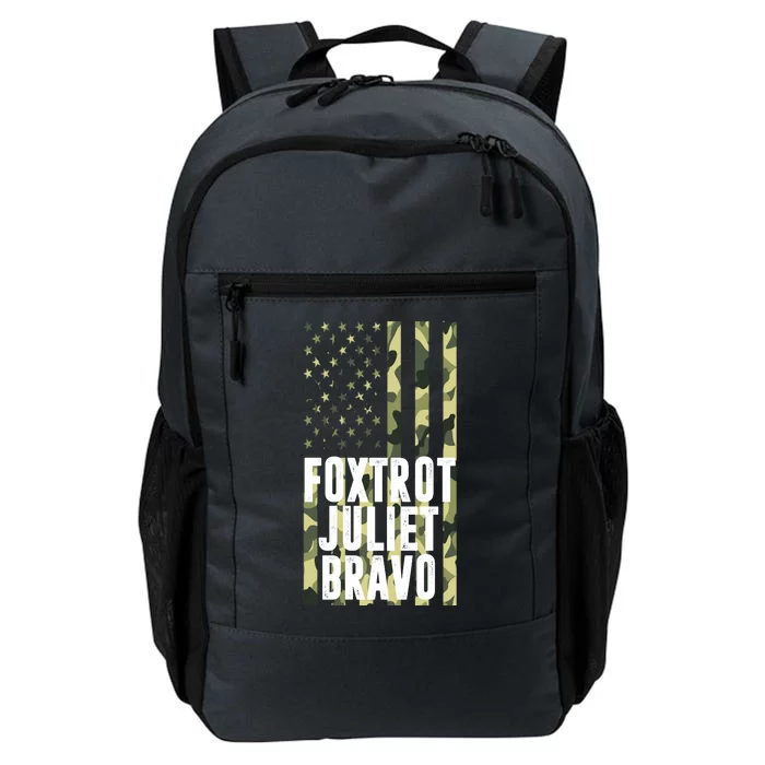 FJB Army Usa Flag Foxtrot Juliet Bravo Daily Commute Backpack