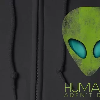 Funny Aliens UFO Full Zip Hoodie