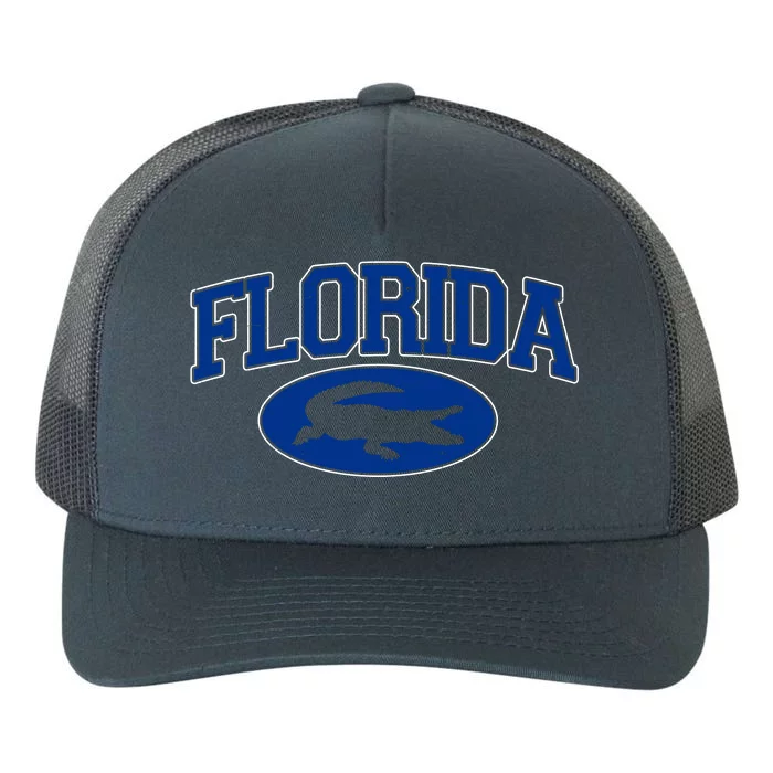 Florida Alligators University Team Logo Yupoong Adult 5-Panel Trucker Hat