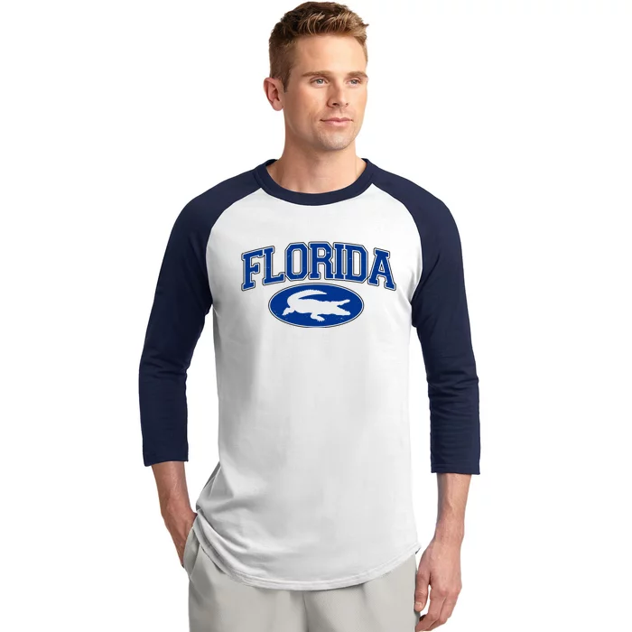 Florida Alligators University Team Logo Baseball Sleeve Shirt