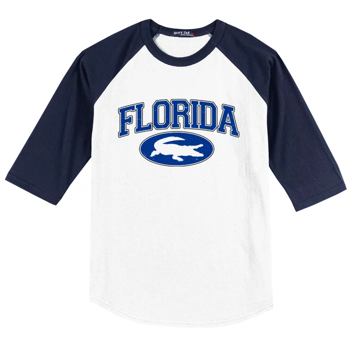 Florida Alligators University Team Logo Baseball Sleeve Shirt