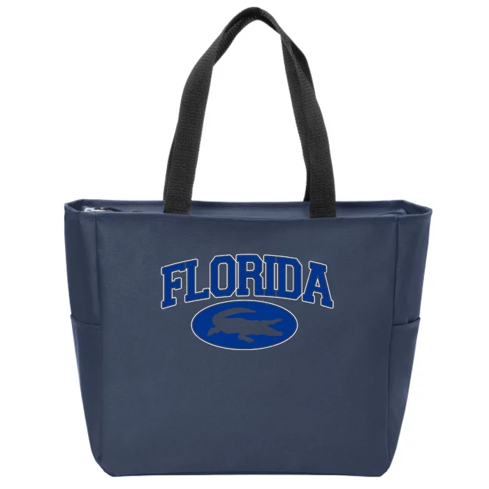 Florida Alligators University Team Logo Zip Tote Bag