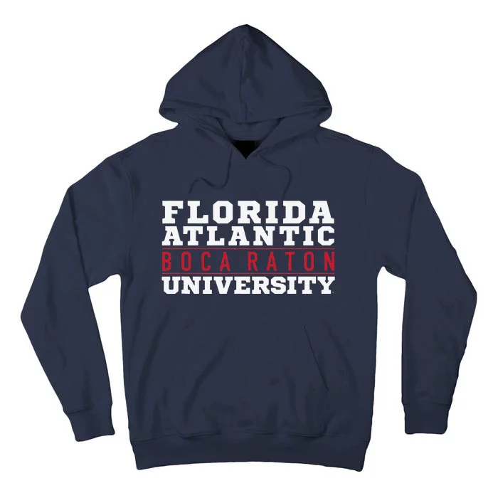 Florida Atlantic University FAU Owls Between The Lines Tall Hoodie