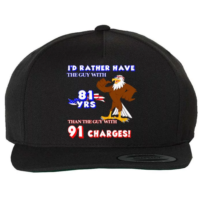 Funny American Usa Political Election 2024 Pro Joe Biden Wool Snapback Cap