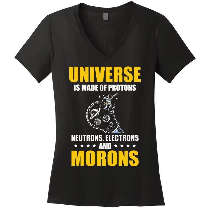 Funny Astronomy Uranus Astronomer Astrophysics Women's V-Neck T-Shirt