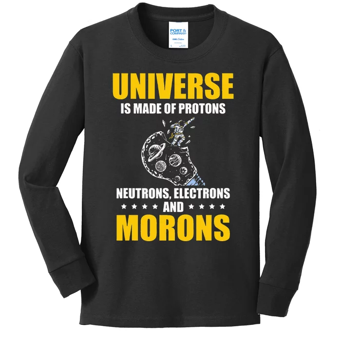 Funny Astronomy Uranus Astronomer Astrophysics Kids Long Sleeve Shirt