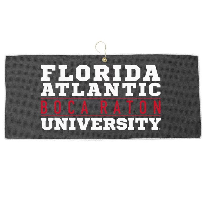 Florida Atlantic University Fau Owls Between The Lines Large Microfiber Waffle Golf Towel