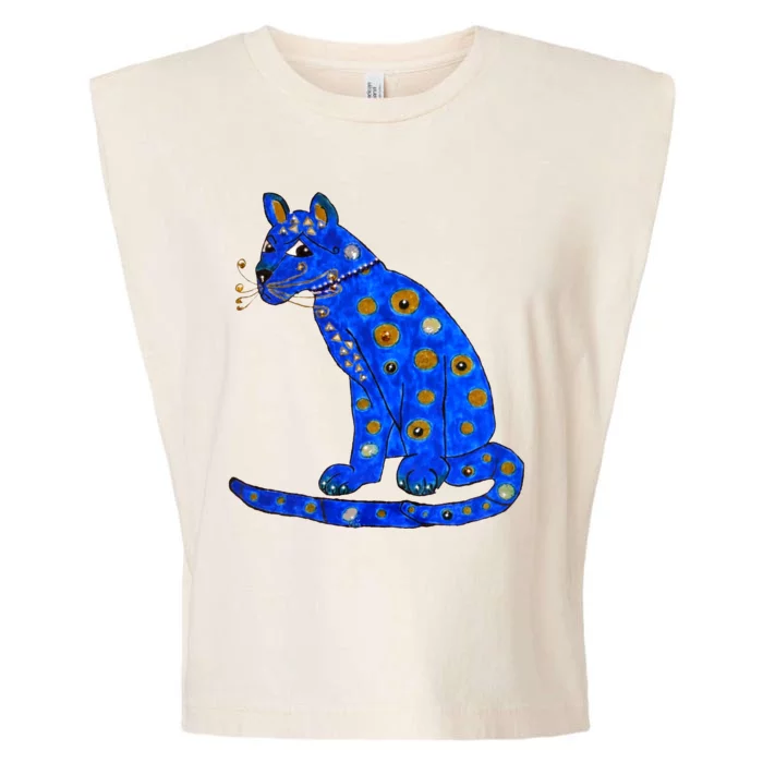 Funny ABBA Ugly Blue Cat Garment-Dyed Women's Muscle Tee