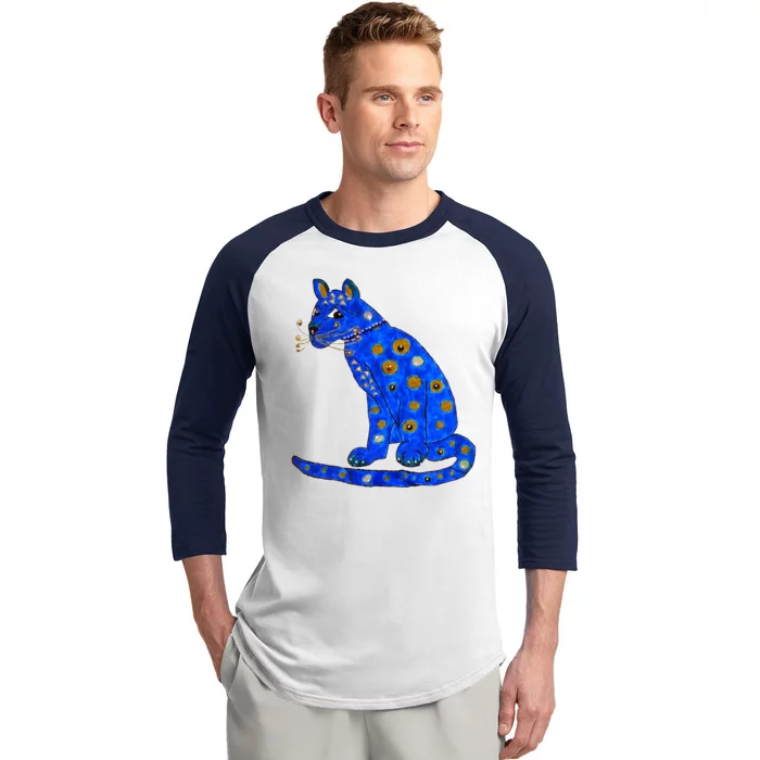 Funny ABBA Ugly Blue Cat Baseball Sleeve Shirt