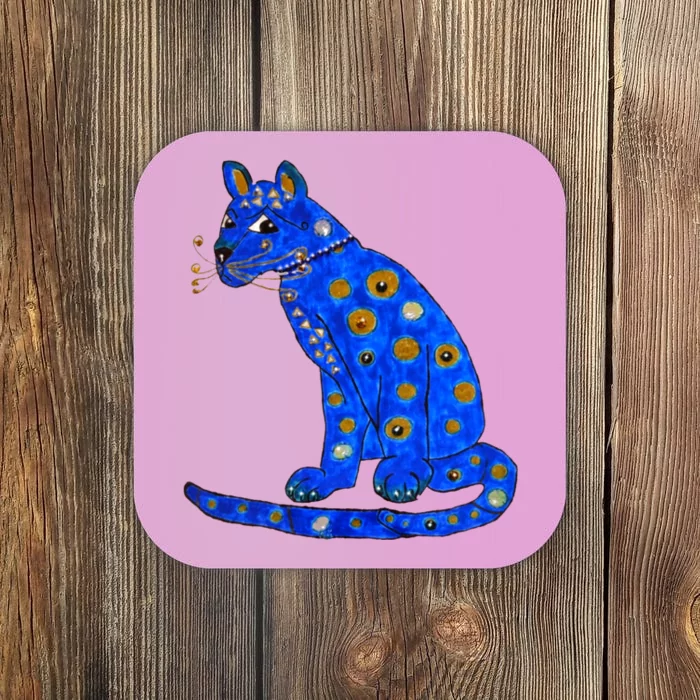 Funny ABBA Ugly Blue Cat Coaster